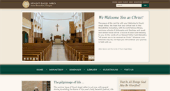 Desktop Screenshot of mountangelabbey.org