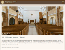 Tablet Screenshot of mountangelabbey.org